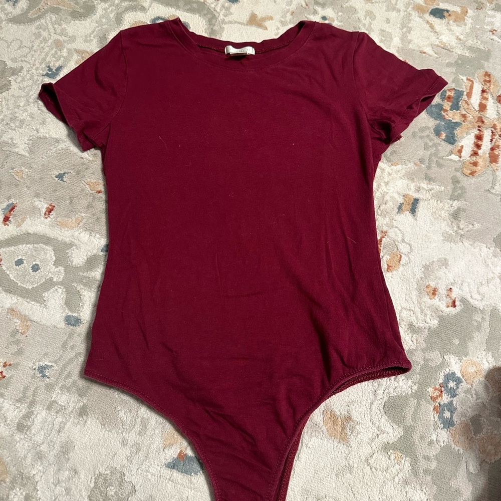 Burgundy bodysuit